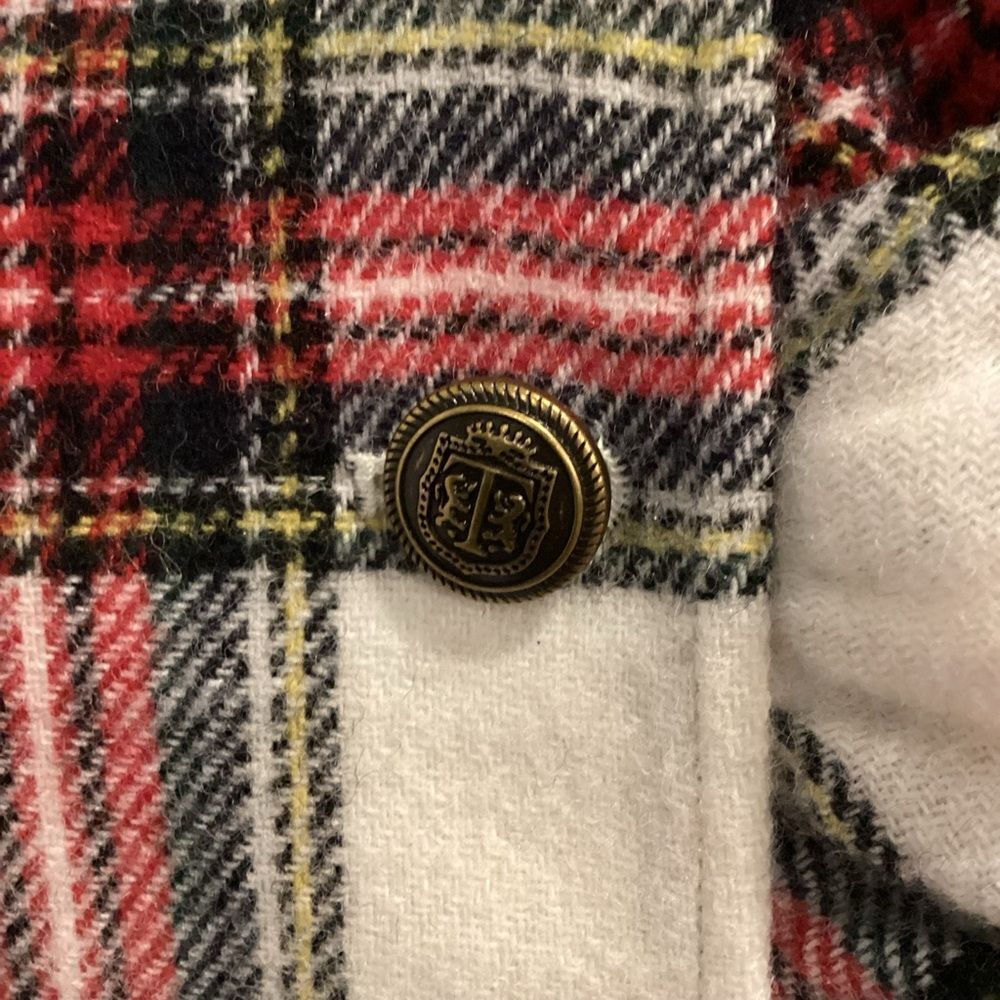 NWT Talbots Shetland Plaid Ruffle Trim Wool Jacket Size 8 - Picture 11 of 13